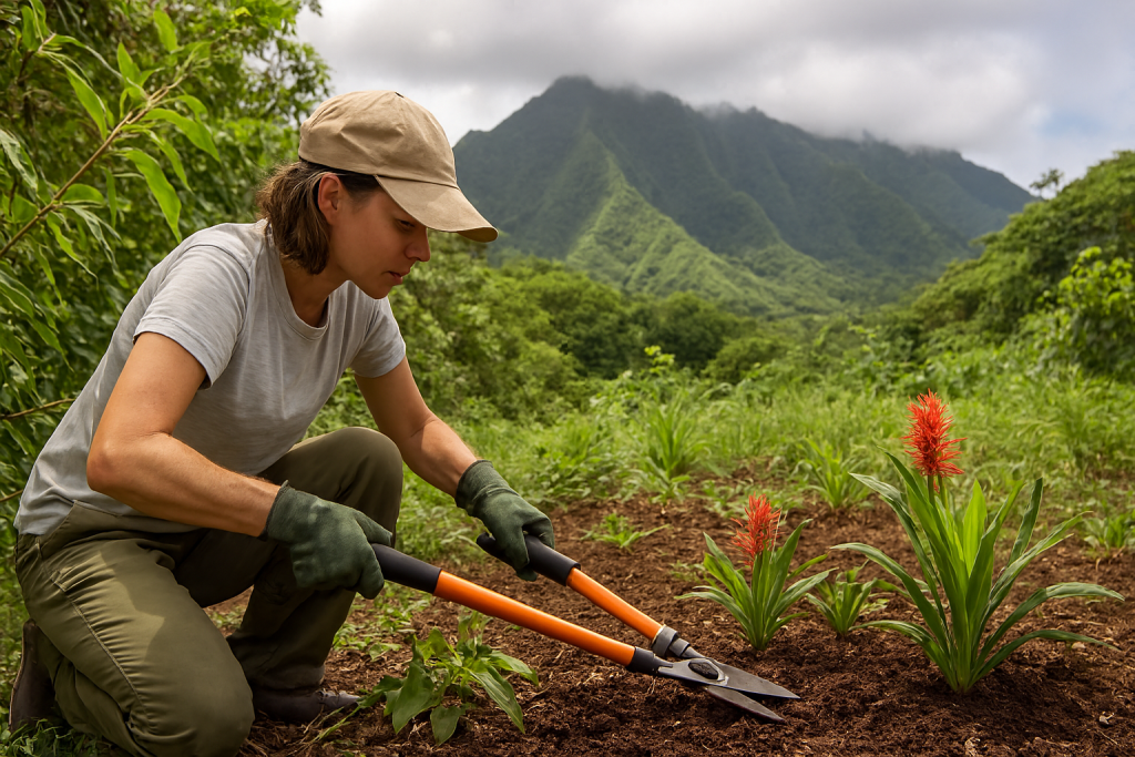Eco Friendly Invasive Species Removal and Native Garden Restoration on Oahu